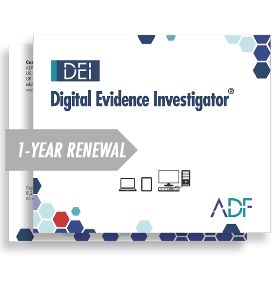 Digital Evidence Investigator 1 Year Subscription Maintenance and Support (Renewal)