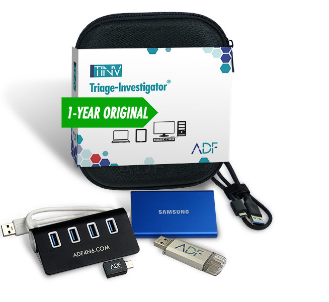 Triage-Investigator Forensic Kit with 1 Year Subscription Maintenance and Support