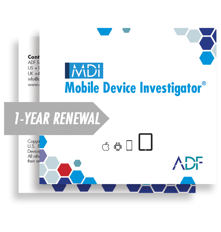 Mobile Device Investigator® 1 Year Subscription Maintenance and Support (Renewal)