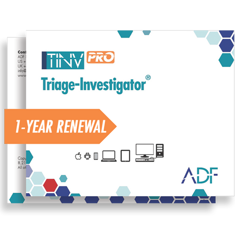 Triage-Investigator PRO 1 Year Subscription Maintenance and Support (Renewal)