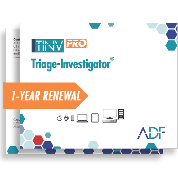 Triage-Investigator PRO 1 Year Subscription Maintenance and Support (Renewal)